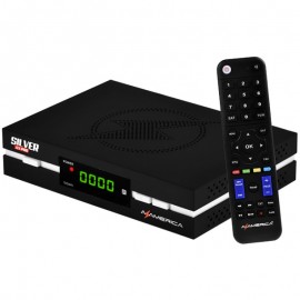 Receptor Azamerica Silver GX Pro 4K Ultra HD Wi-Fi ACM Pronta Entrega